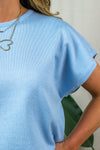 Mila T-Shirt - Chambray Blue