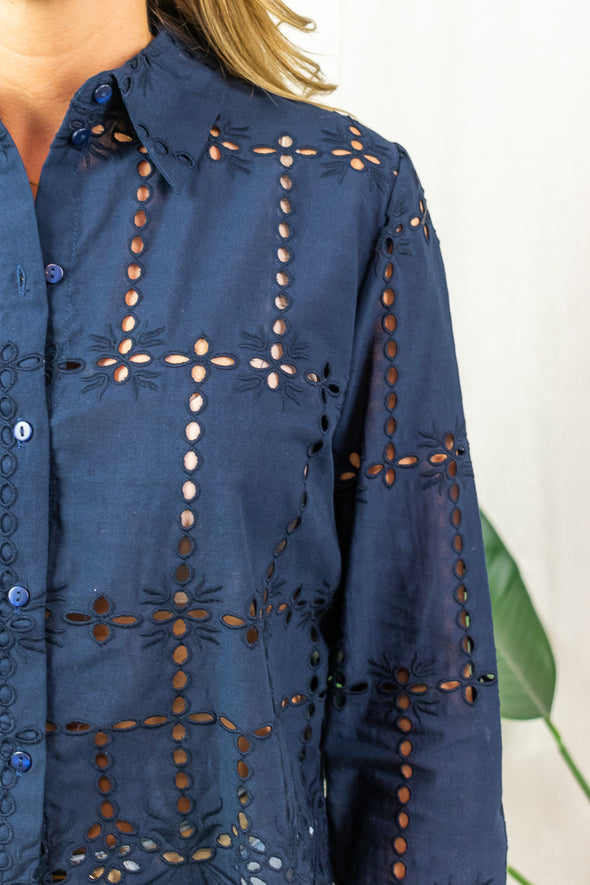 Jojo Blouse - Navy
