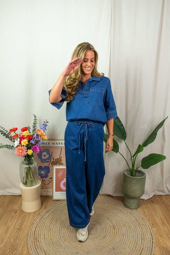 Avril Pants - Dark Denim