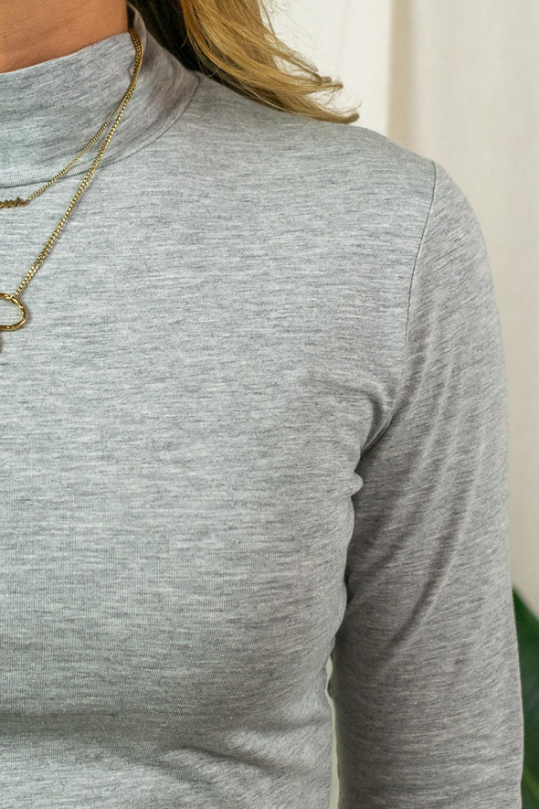 Ava Turtleneck - Light Grey