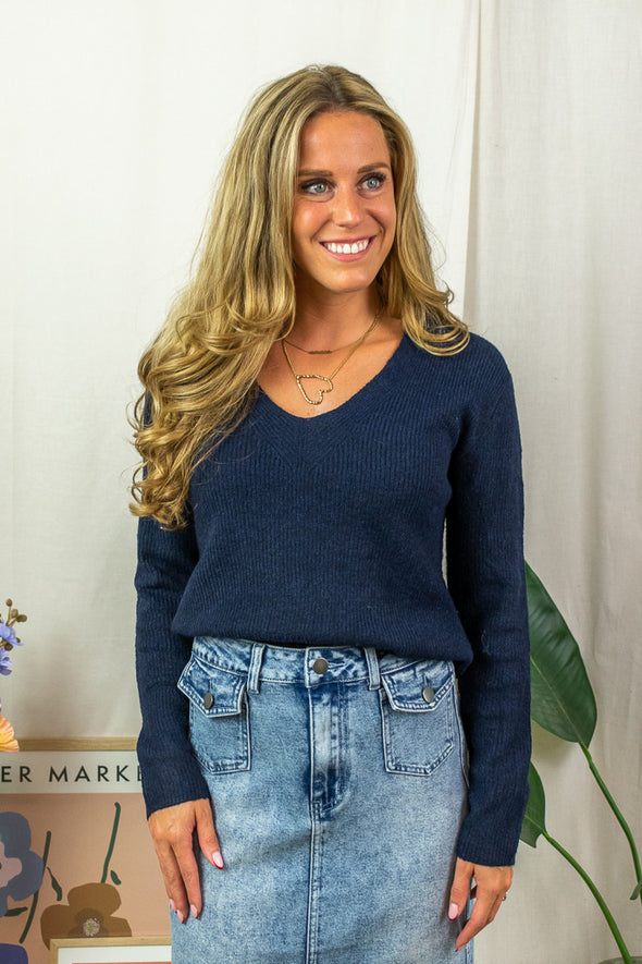 Sandrine Knit - Navy