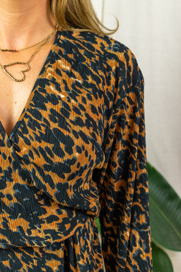 Sienna Wrap Blouse - Camel