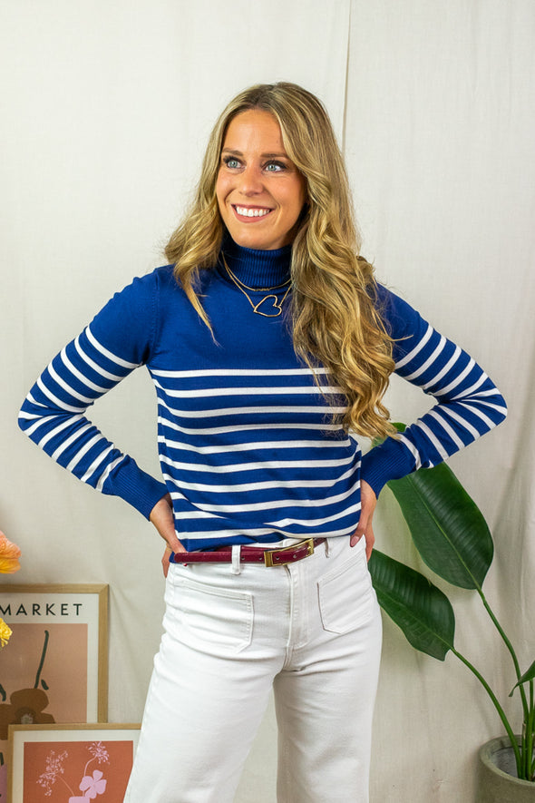 Mila Rollneck - Marine Blue