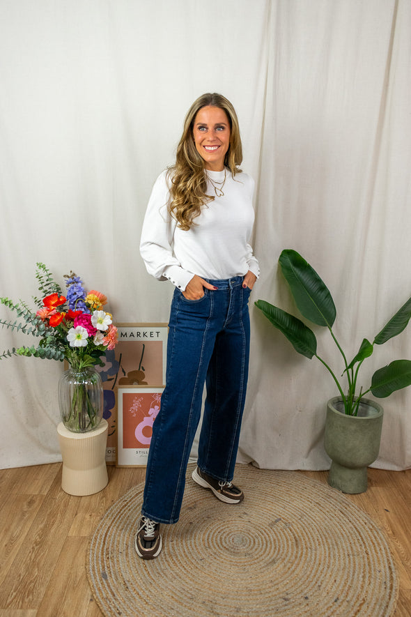 Felina Stitch Jeans - Dark Denim