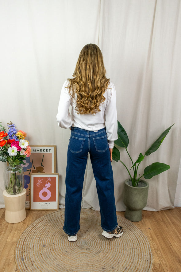 Felina Stitch Jeans - Dark Denim