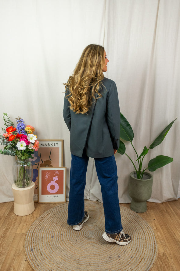 Sofia Blazer - Black Oyster