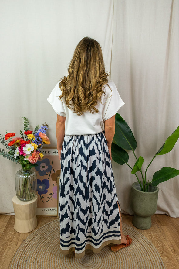 Khloe Skirt - Black Print