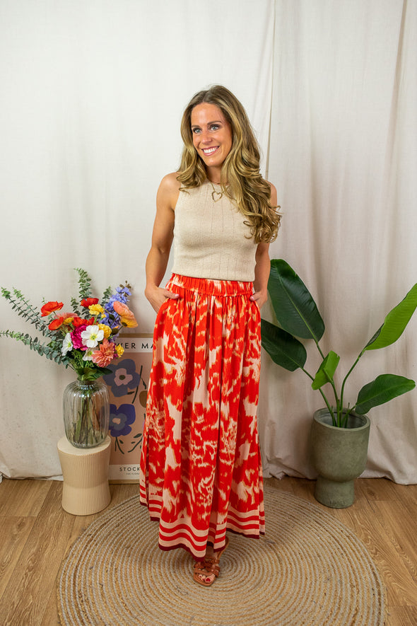 Khloe Skirt - Poinciana