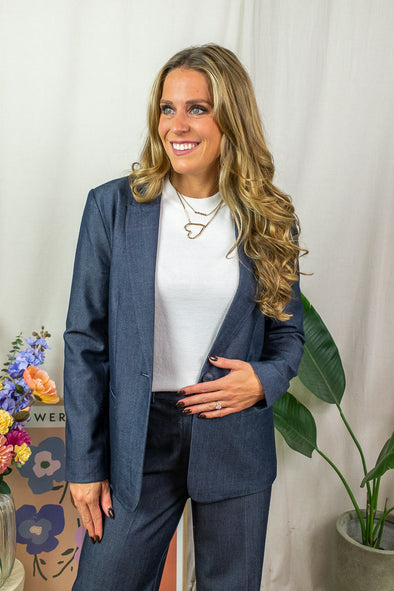 Anthony Blazer - Dark Blue Denim