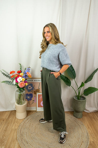 Geggo Belt Pants - Khaki