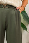 Geggo Belt Pants - Khaki