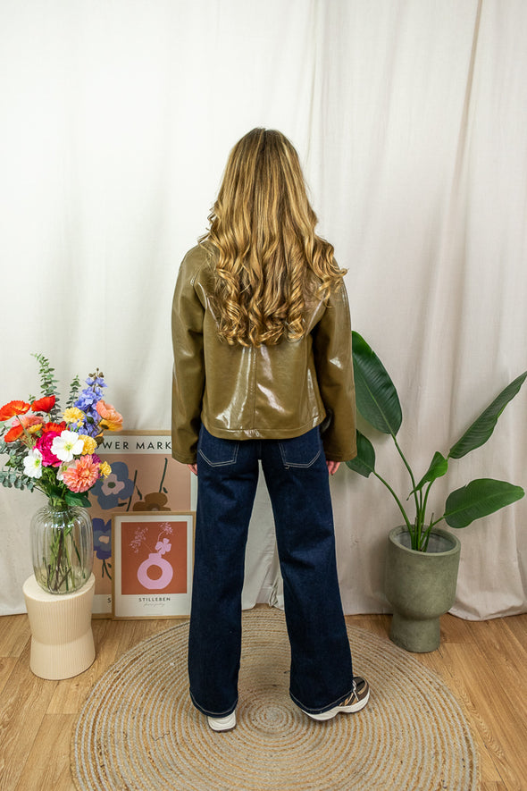 Merry Coated Jacket - Olive