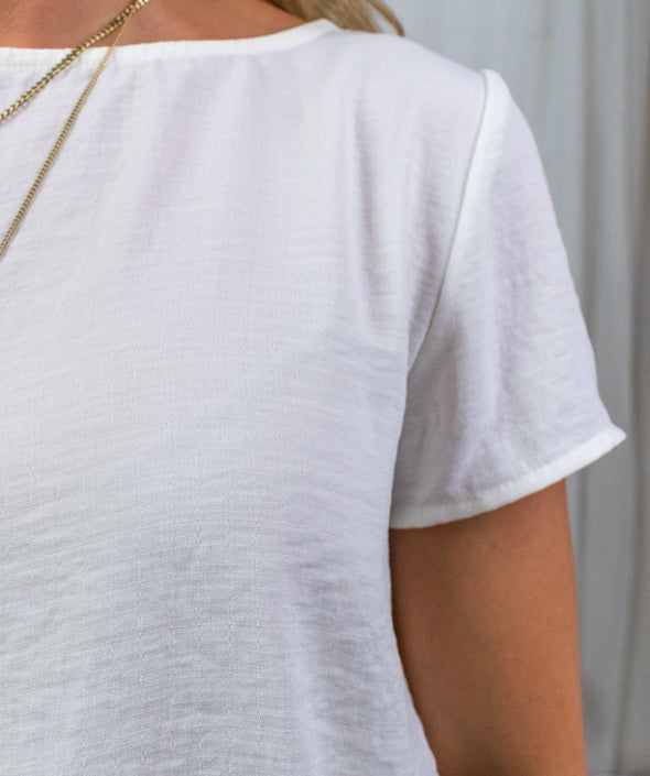 Divya Top - White