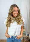 Sabrina T-Shirt - Blue Stripes
