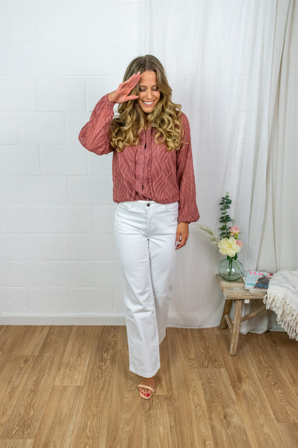 Izzy Blouse - Dark Pink