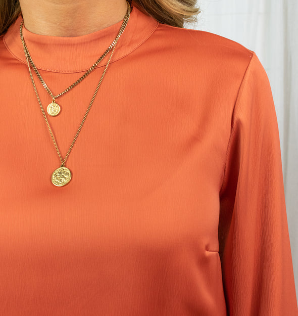 Tess Blouse - Rust