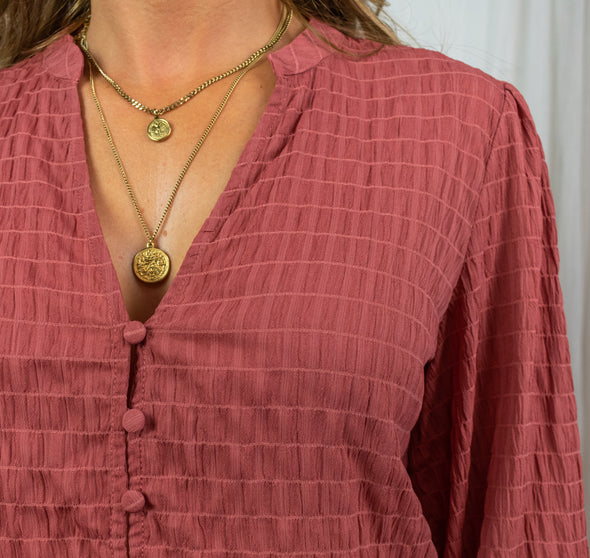Luni Blouse - Dark Pink