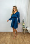 Flivio Wrap Dress - Blue