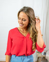 Divya Blouse - Red