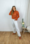 Hanna Lace Top - Rust