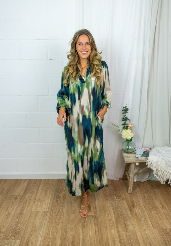 Drylia dress - Greenprint