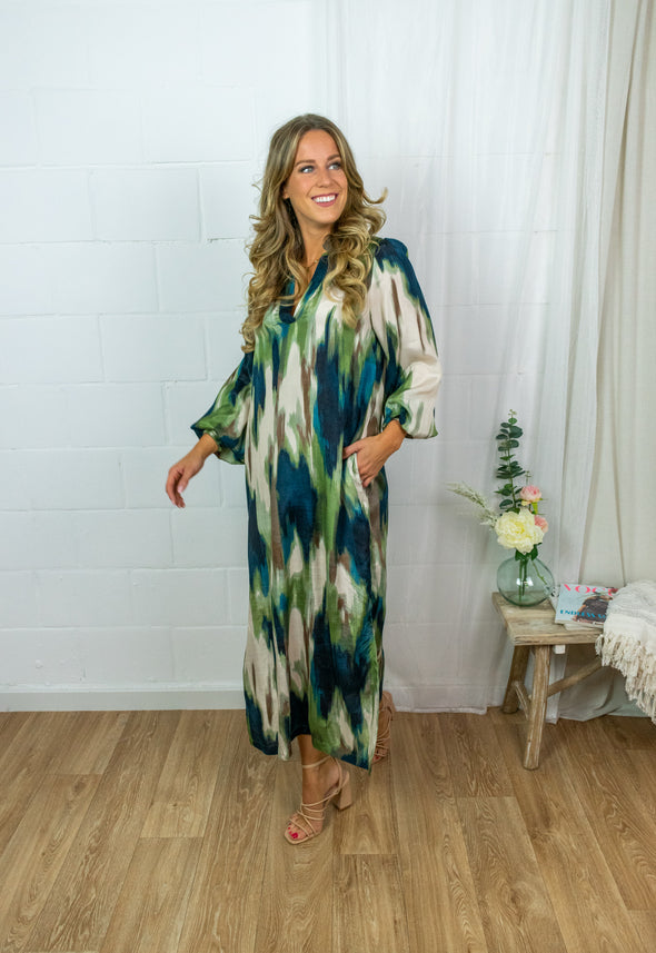 Drylia dress - Greenprint