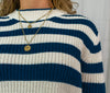 Muka Knit - Blue Stripe