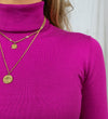 Astrid Roll Neck - Fuchsia