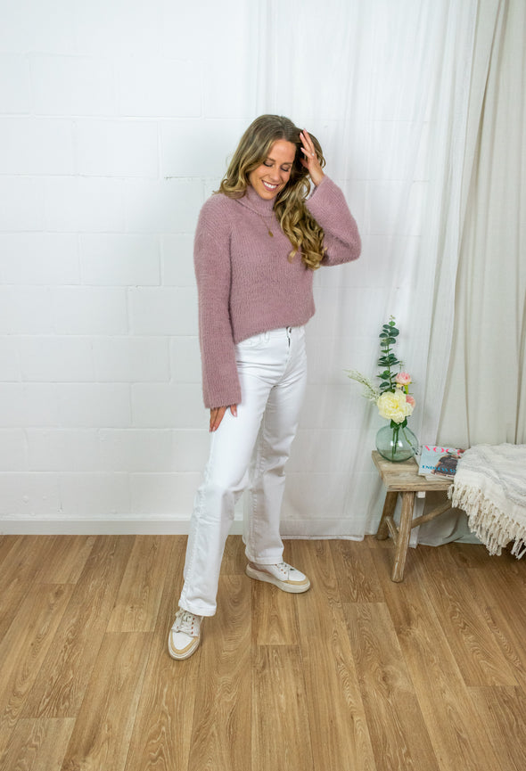 Jola Rollneck Pull - Rose