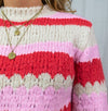 Dinea Stripe Pullover - Red