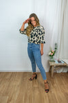 Jill Blouse - Beige Leo
