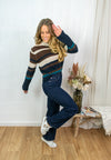 Sonja Knit - Striped Blue
