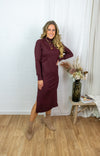 Mila Long Dress - Wine