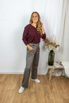 Mila V-neck Pullover - Fudge