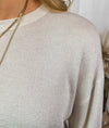 Regina Shimmer Pullover - Ecru