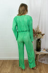 Regina Pleated Pants - Green