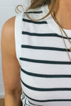 Mala Knit Top - Black Stripe