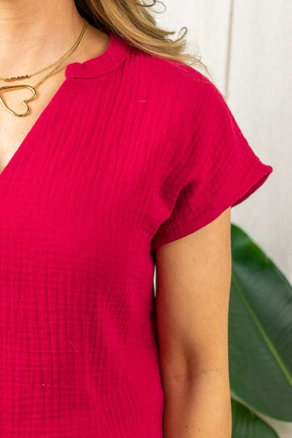 Theis Top - Red