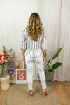 Kotrina Blouse - Blue Stripe