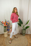 Mille Striped Knit - Red