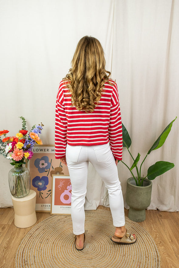 Mille Striped Knit - Red