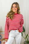 Mille Striped Knit - Red