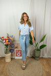 Laurel Top - Light Blue