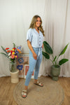 Laurel Top - Light Blue