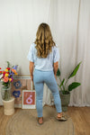 Laurel Top - Light Blue