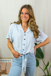 Laurel Top - Light Blue