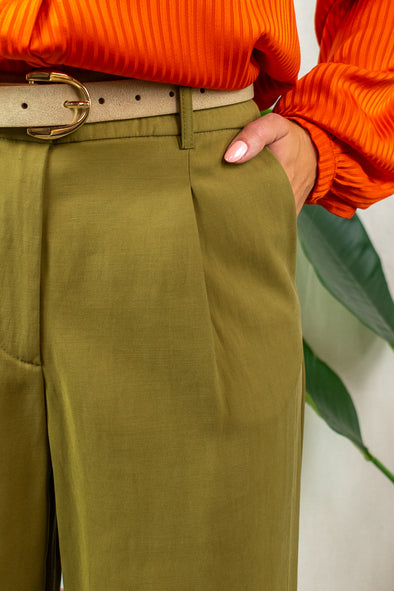 Linea Suede Belt - Beige