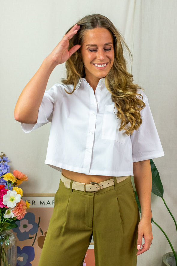 Linea Suede Belt - Beige