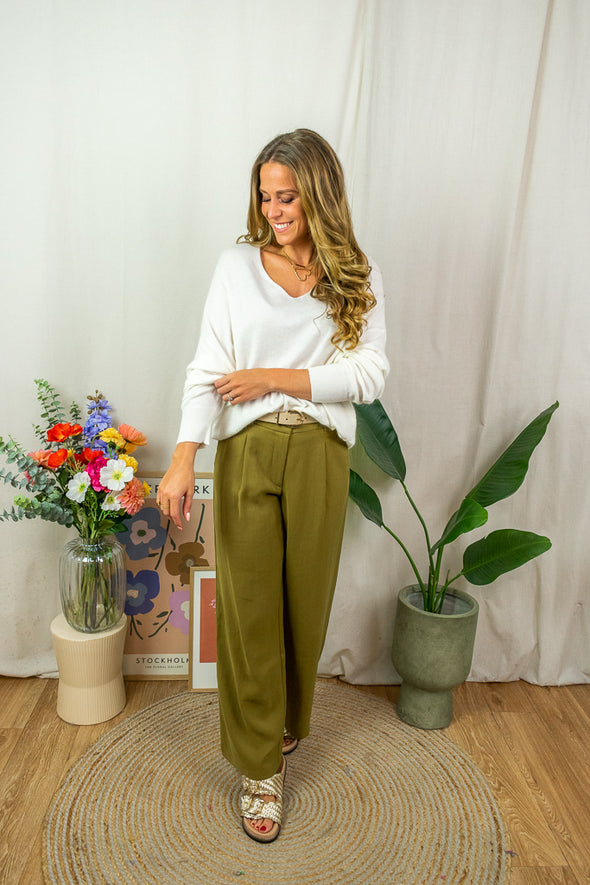 Cathy Knit - White