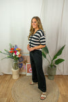 Fikam Cardigan - Black Stripes